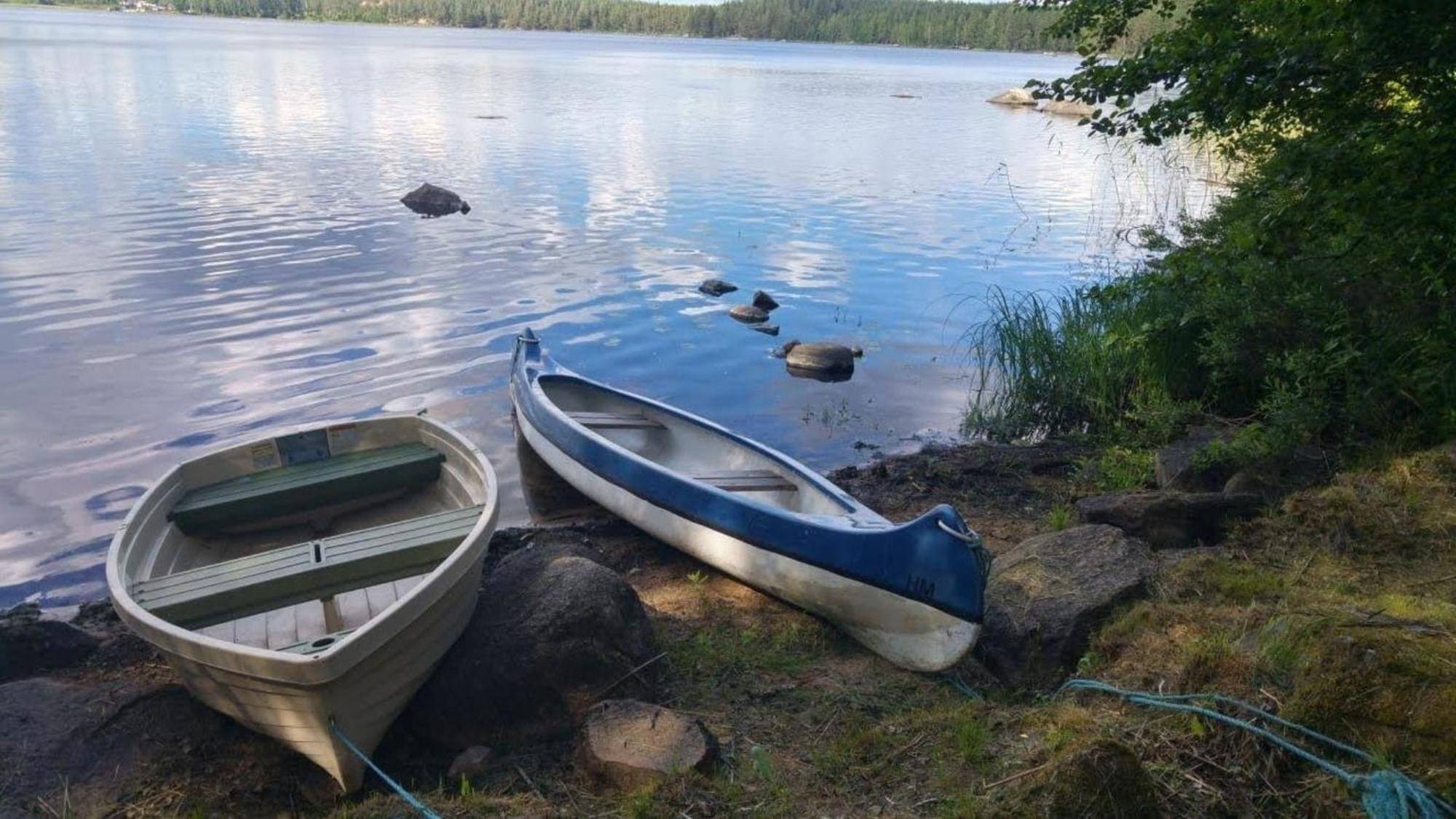 Ferienhaus In Malilla Boote Sauna See المظهر الخارجي الصورة